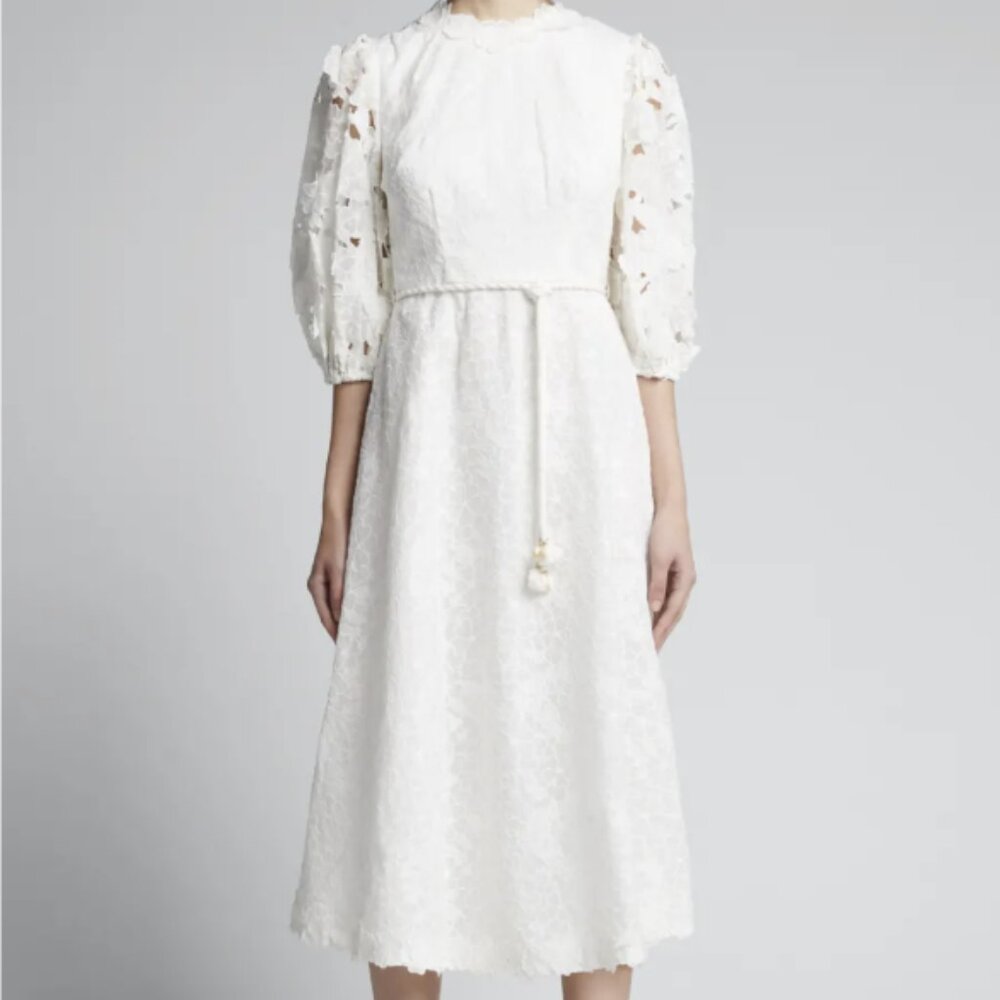 Lola Embroidered Midi Dress